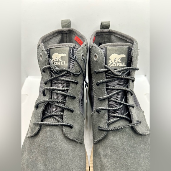 NWT SOREL Men's Caribou OTM Waterproof Chukka Boots. Color Jet/Tan Size: 9 - Picture 10 of 14